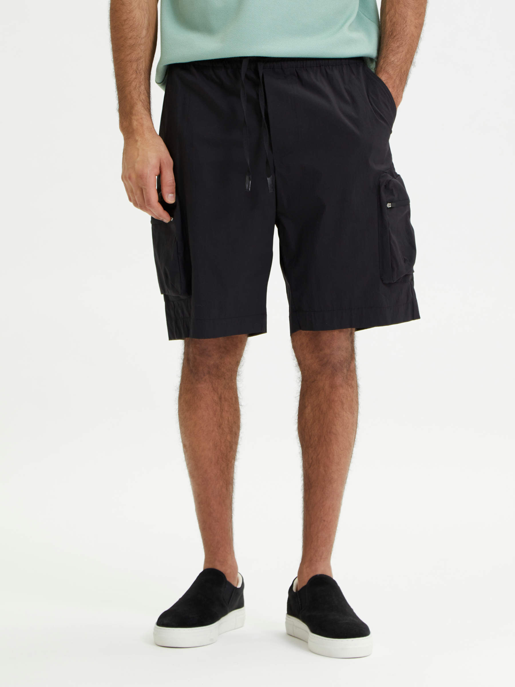 CARGO SHORTS (Black) | Selected®