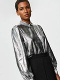 Selected PUFF SLEEVE - SHIRT, Silver, highres - 16077600_Silver_008.jpg