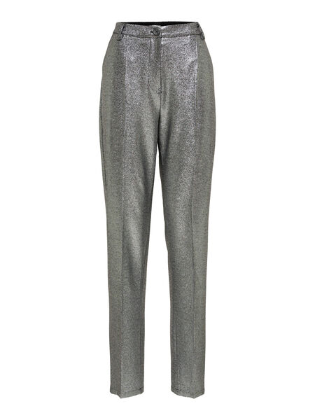 Selected TAPERED SILVER TROUSERS, Silver, highres - 16084123_Silver_923623_001.jpg
