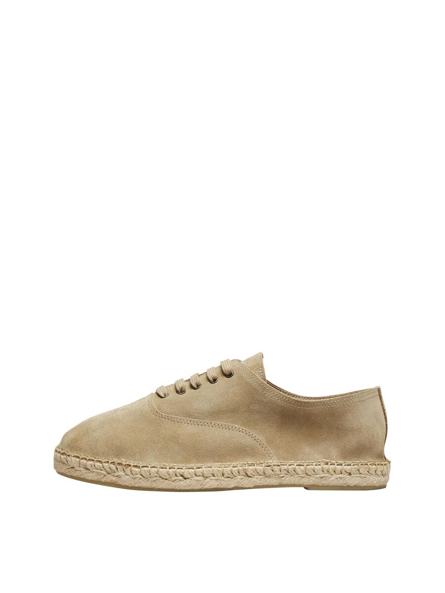 Selected SUEDE ESPADRILLES SNEAKERS, Sand, highres - 16078878_Sand_001.jpg