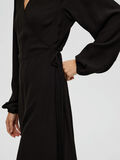 Selected LONG SLEEVED WRAP DRESS, Black, highres - 16088694_Black_006.jpg