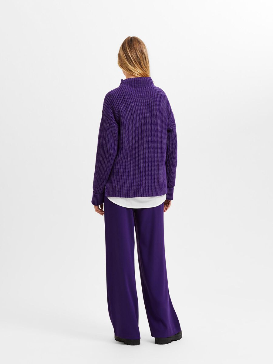 Selected WEITER ROLLKRAGEN PULLOVER, Acai, highres - 16075489_Acai_004.jpg