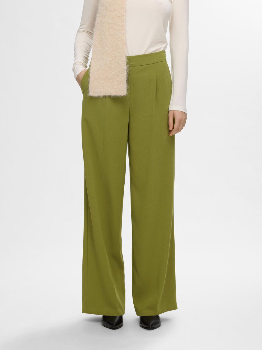 Selected WOVEN WIDE-LEG TROUSERS, Cardamom Seed, highres - 16089912_CardamomSeed_003.jpg
