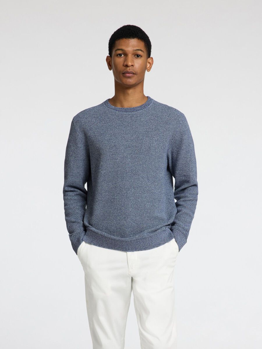 Selected 100% BOMULD SWEATER MED RUND HALS, Oceana, highres - 16094385_Oceana_1154767_003.jpg