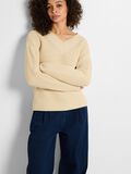Selected V-HALS STRIKKET PULLOVER, Birch, highres - 16092327_Birch_008.jpg