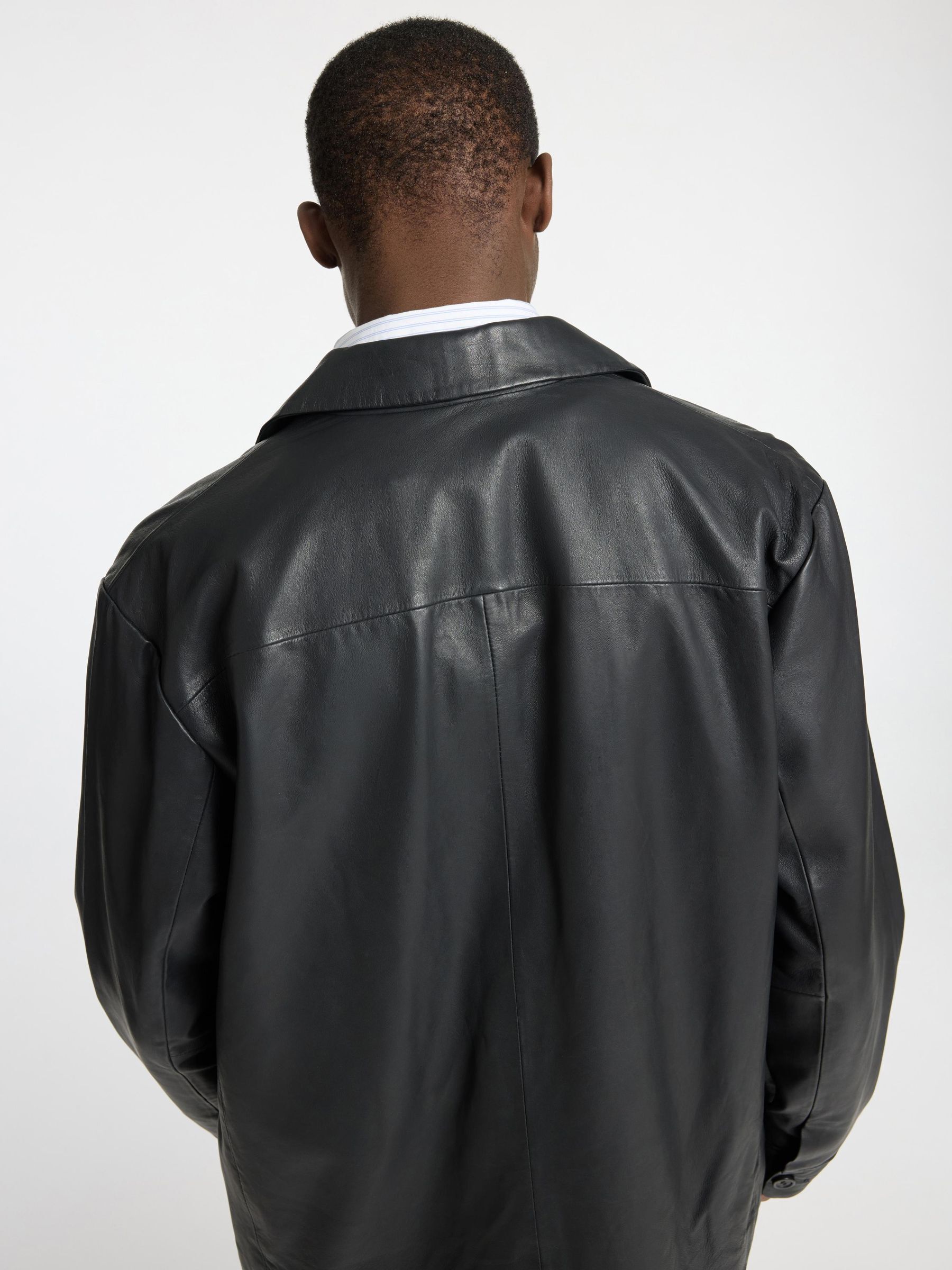 Selected homme leather on sale