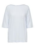 Selected LEINEN ÜBERSCHNITTENE ÄRMEL T-SHIRT, Arctic Ice, highres - 16078307_ArcticIce_001.jpg