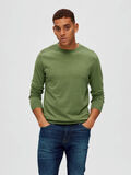 Selected MANCHES LONGUES PULL EN MAILLE, Vineyard Green, highres - 16074682_VineyardGreen_778122_003.jpg