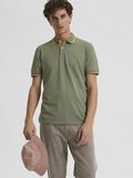 Selected SHORT SLEEVED POLO SHIRT, Olivine, highres - 16085911_Olivine_956245_008.jpg