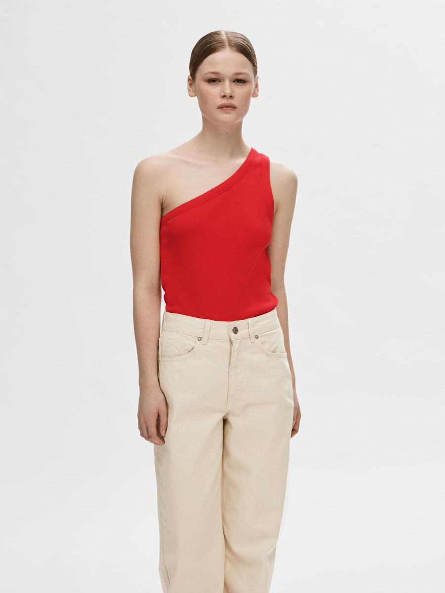 Scarlet One Shoulder Top