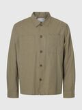 Selected HØRBLANDING OVERSHIRT, Vetiver, highres - 16096220_Vetiver_001.jpg
