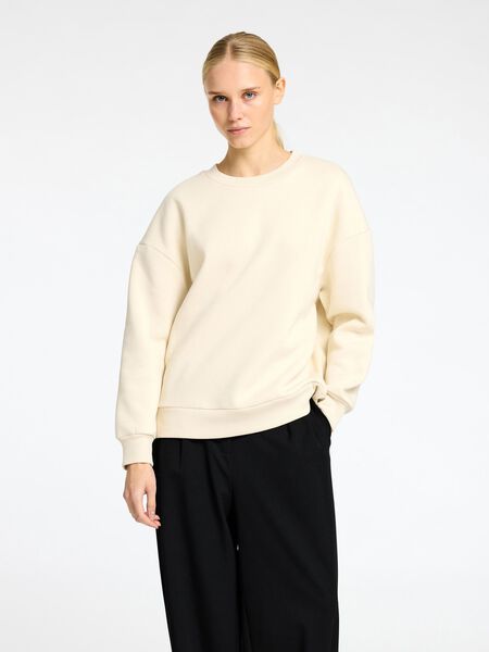 Selected LONG SLEEVED SWEATSHIRT, Birch, highres - 16097970_Birch_003.jpg