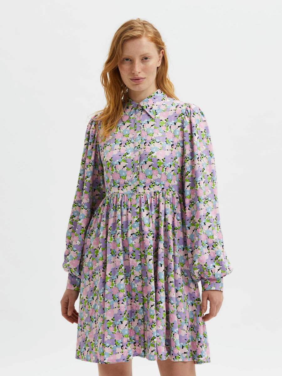 Selected FLORAL SHIRT DRESS, Violet Tulip, highres - 16083831_VioletTulip_916798_003.jpg