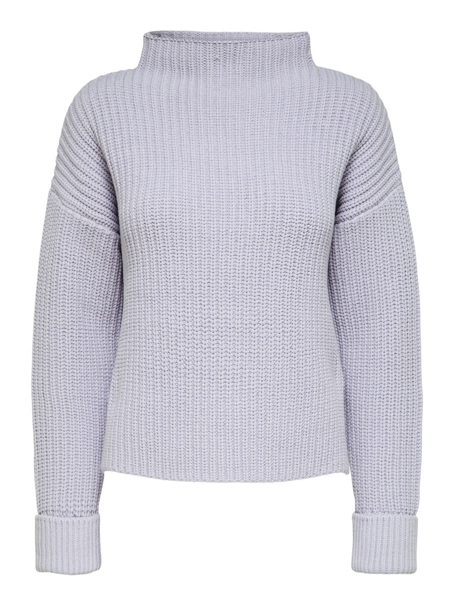 Selected WIDE ROLL NECK PULLOVER, Orchid Petal, highres - 16075489_OrchidPetal_001.jpg