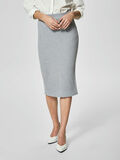 Selected KNITTED - SKIRT, Light Grey Melange, highres - 16059953_LightGreyMelange_003.jpg