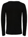 Selected RONDE HALS - SWEATER, Black, highres - 16054573_Black_002.jpg