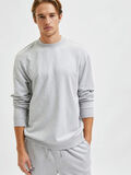 Selected RUND HALS SWEATSHIRT, Grey Melange, highres - 16083414_GreyMelange_008.jpg