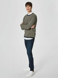 Selected CREW NECK - STRIKTRØJE, Dark Sapphire, highres - 16060928_DarkSapphire_604844_005.jpg