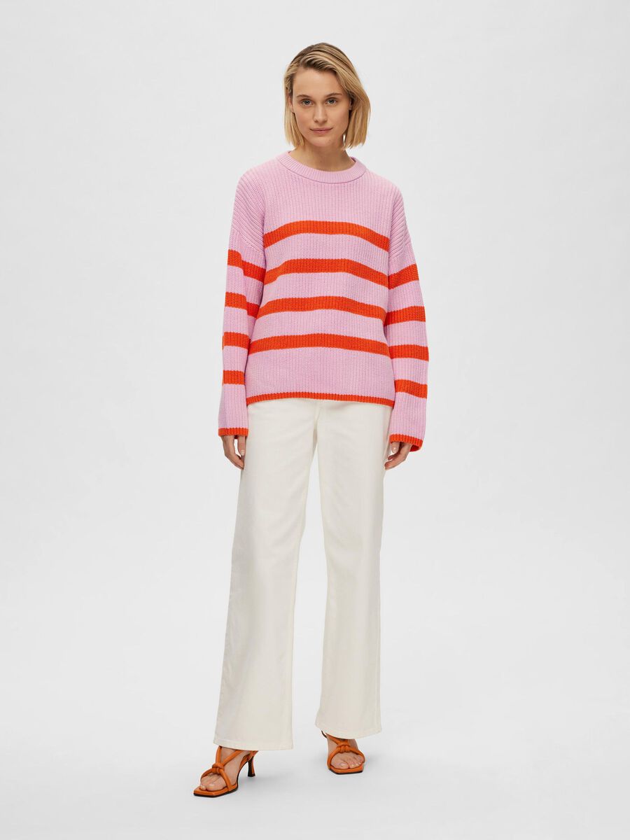 Selected STRIPED KNITTED JUMPER, Sweet Lilac, highres - 16088434_SweetLilac_1008331_005.jpg