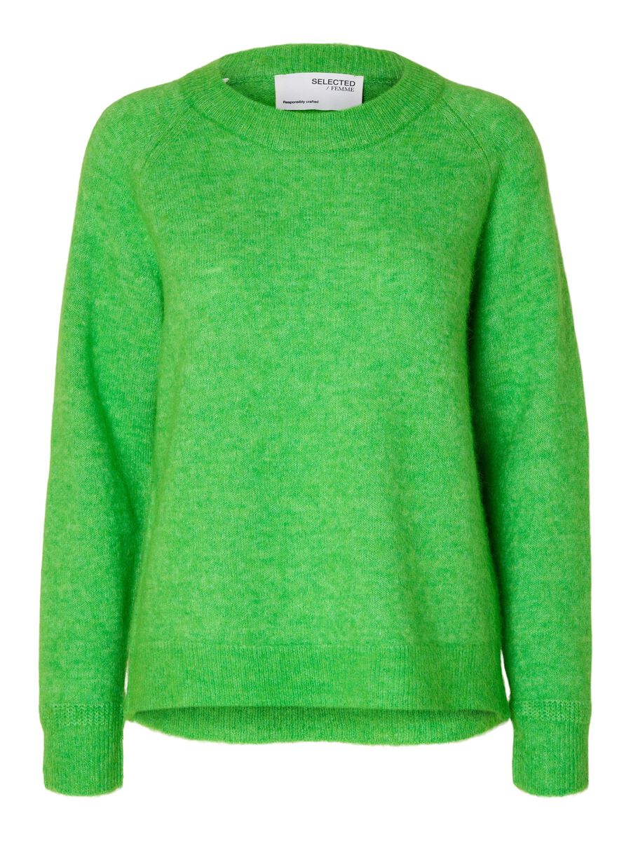 Selected LONG-SLEEVED KNITTED JUMPER, Classic Green, highres - 16074482_ClassicGreen_1077558_001.jpg