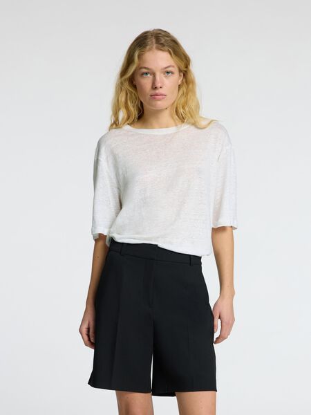 Selected LINNEN T-SHIRT, Bright White, highres - 16090089_BrightWhite_003.jpg