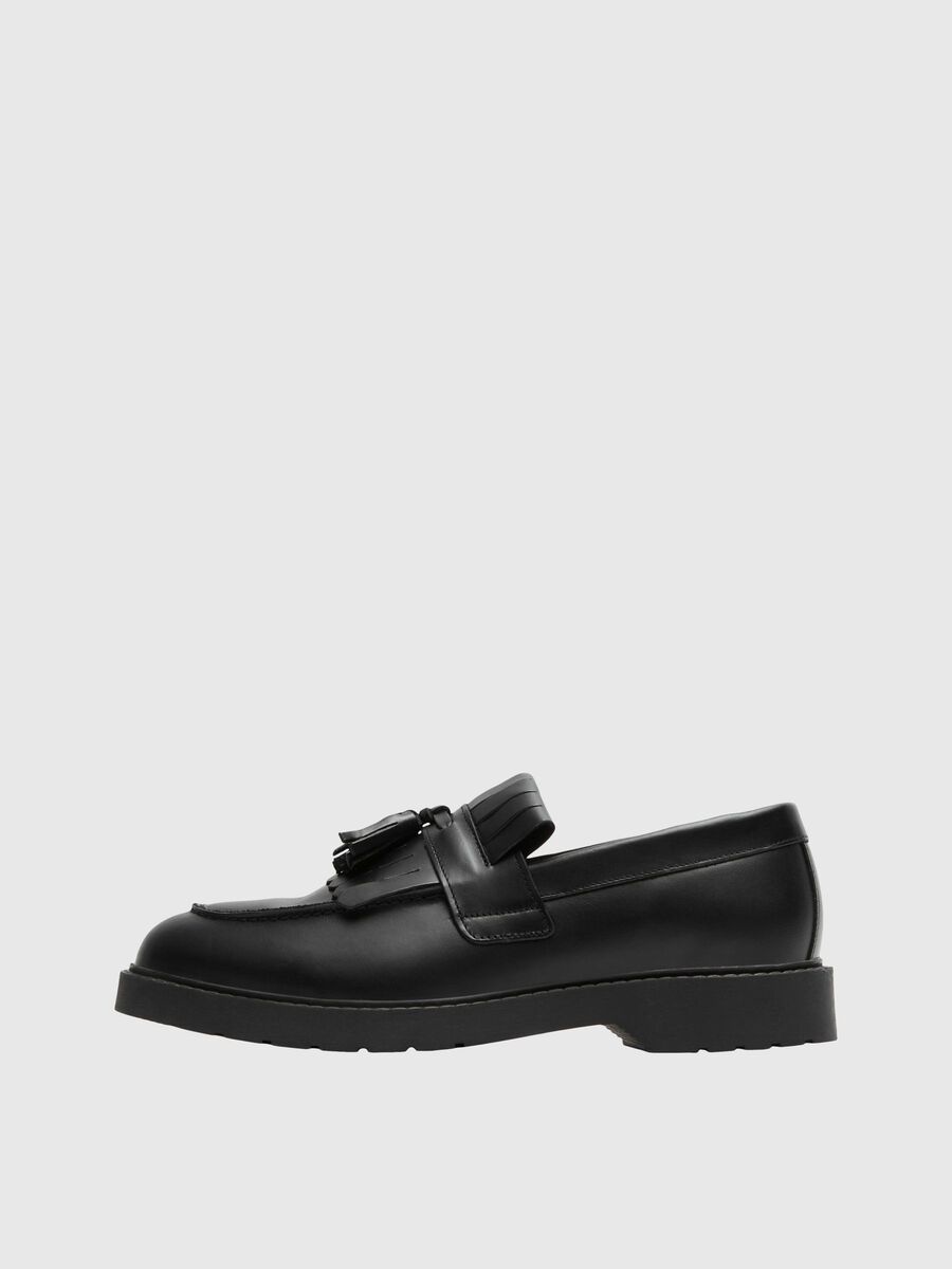 Selected LEDER KILTIE HALBSCHUHE, Black, highres - 16081342_Black_001.jpg