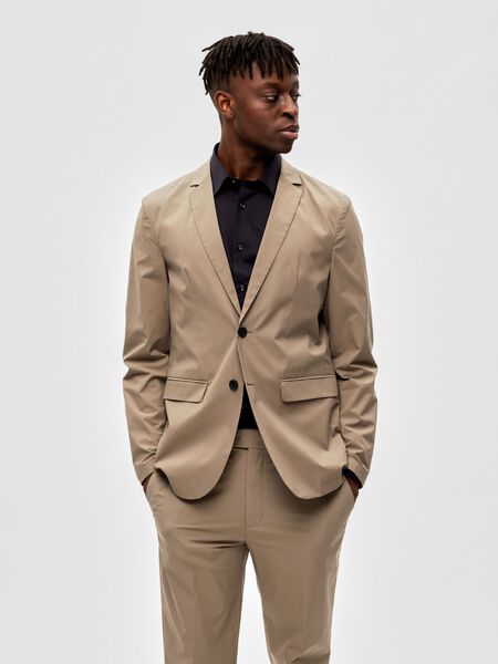 Selected COUPE SLIM BLAZER, Walnut, highres - 16086783_Walnut_003.jpg
