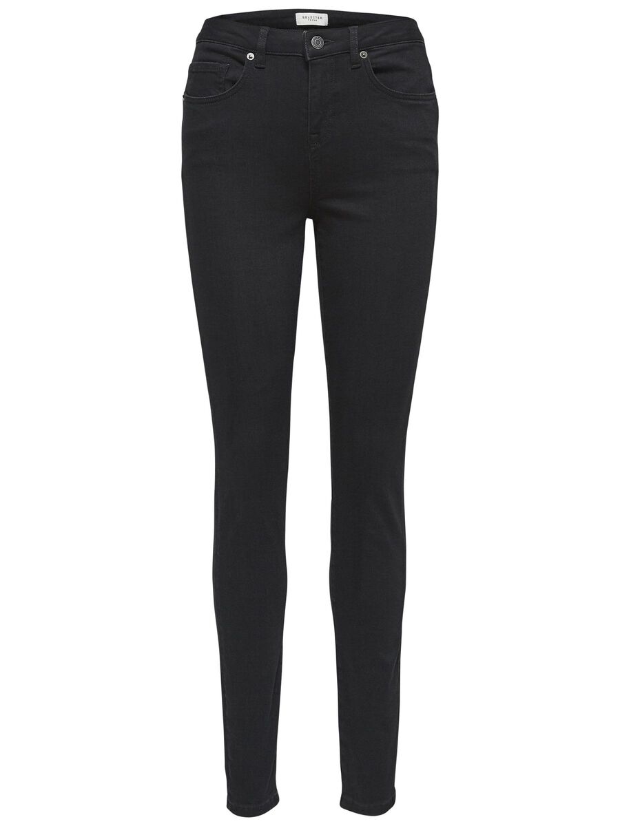 High waist - skinny fit jeans, Selected