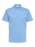 Selected TEXTURED POLO SHIRT, Bel Air Blue, highres - 16088575_BelAirBlue_001.jpg