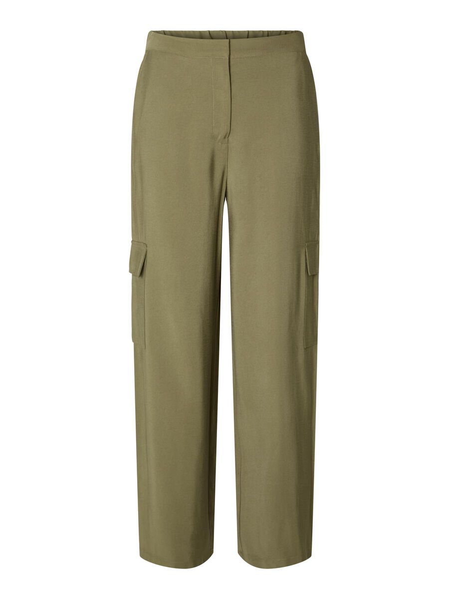 Selected TAPERED CARGO TROUSERS, Dusky Green, highres - 16091091_DuskyGreen_001.jpg