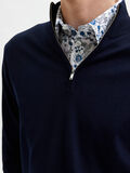 Selected FERMETURE 1/4 PULLOVER, Navy Blazer, highres - 16085081_NavyBlazer_940967_006.jpg