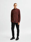 Selected ORGANIC COTTON SHIRT, Bitter Chocolate, highres - 16079375_BitterChocolate_005.jpg