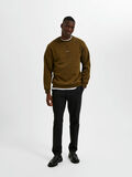 Selected LANGE MOUWEN SWEATSHIRT, Dark Olive, highres - 16085889_DarkOlive_005.jpg