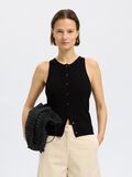 Selected EN MAILLE TOP SANS MANCHES, Black, highres - 16097536_Black_008.jpg