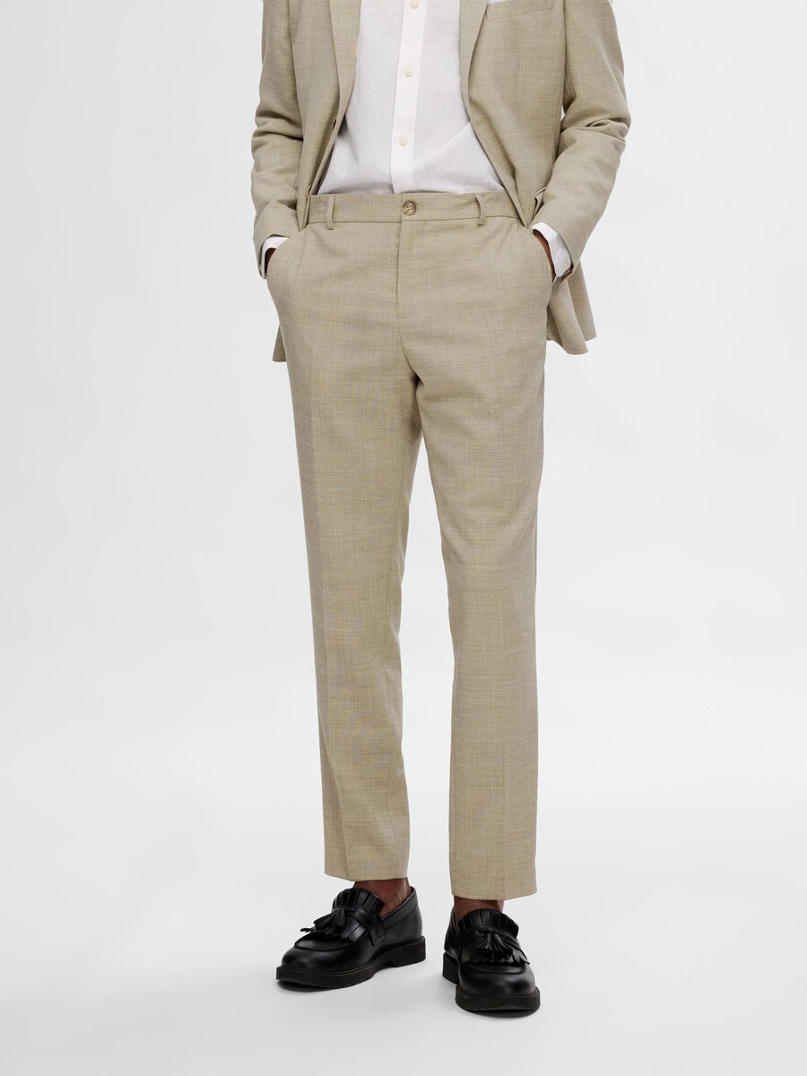 Selected SLIM FIT SUIT TROUSERS, Sand, highres - 16087871_Sand_003.jpg