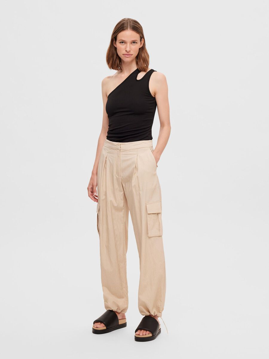 Selected LOOSE FIT FALLSCHIRMHOSE, Tannin, highres - 16092140_Tannin_005.jpg