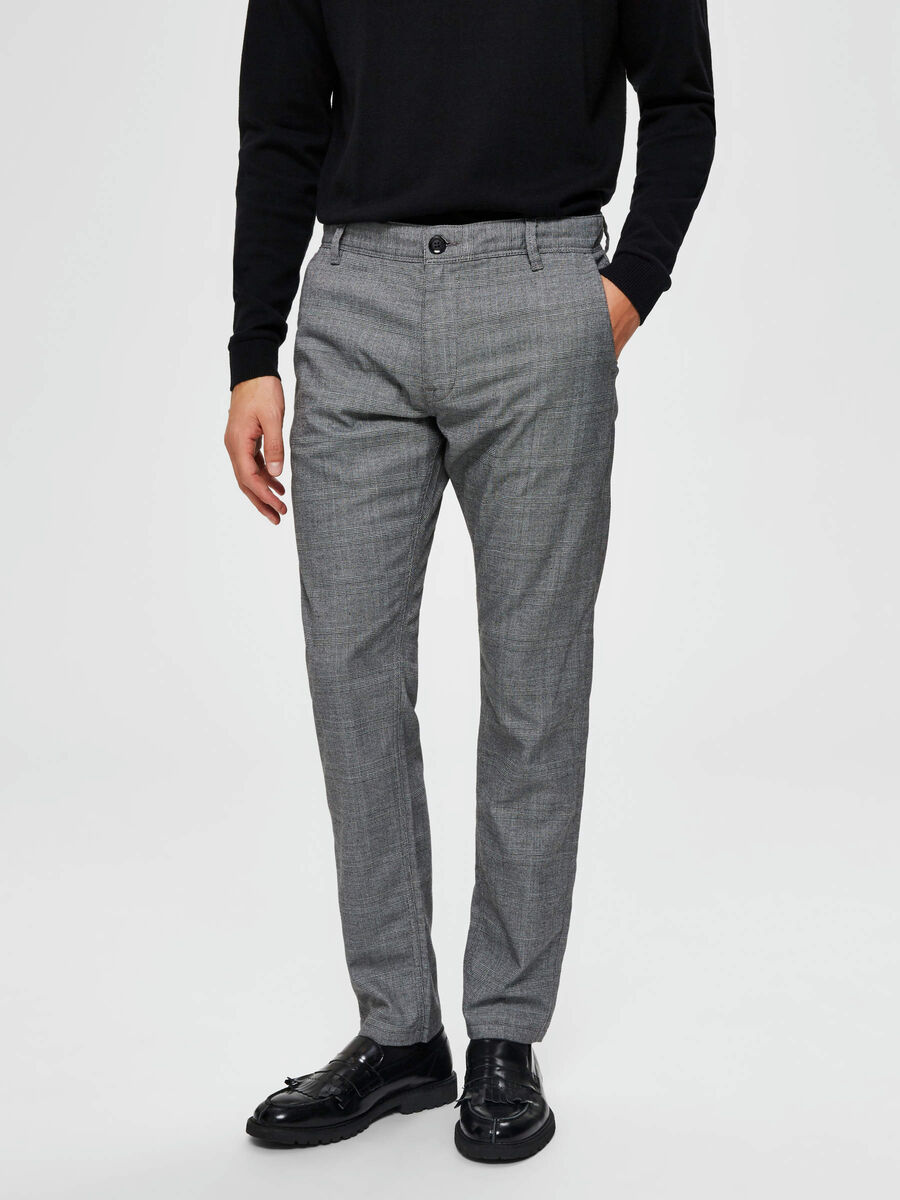 Selected SLIM FIT - PANTALON À COUPE FLEXIBLE, Grey, highres - 16073026_Grey_744948_003.jpg