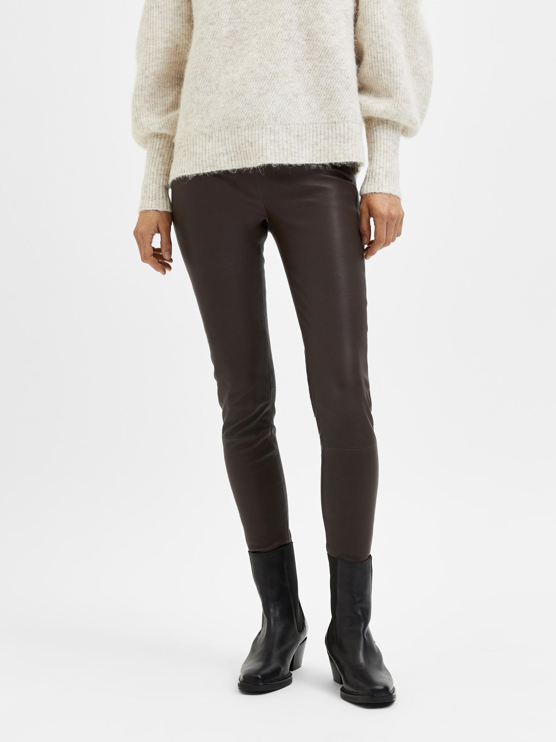Women's Leather Trousers | SELECTED FEMME