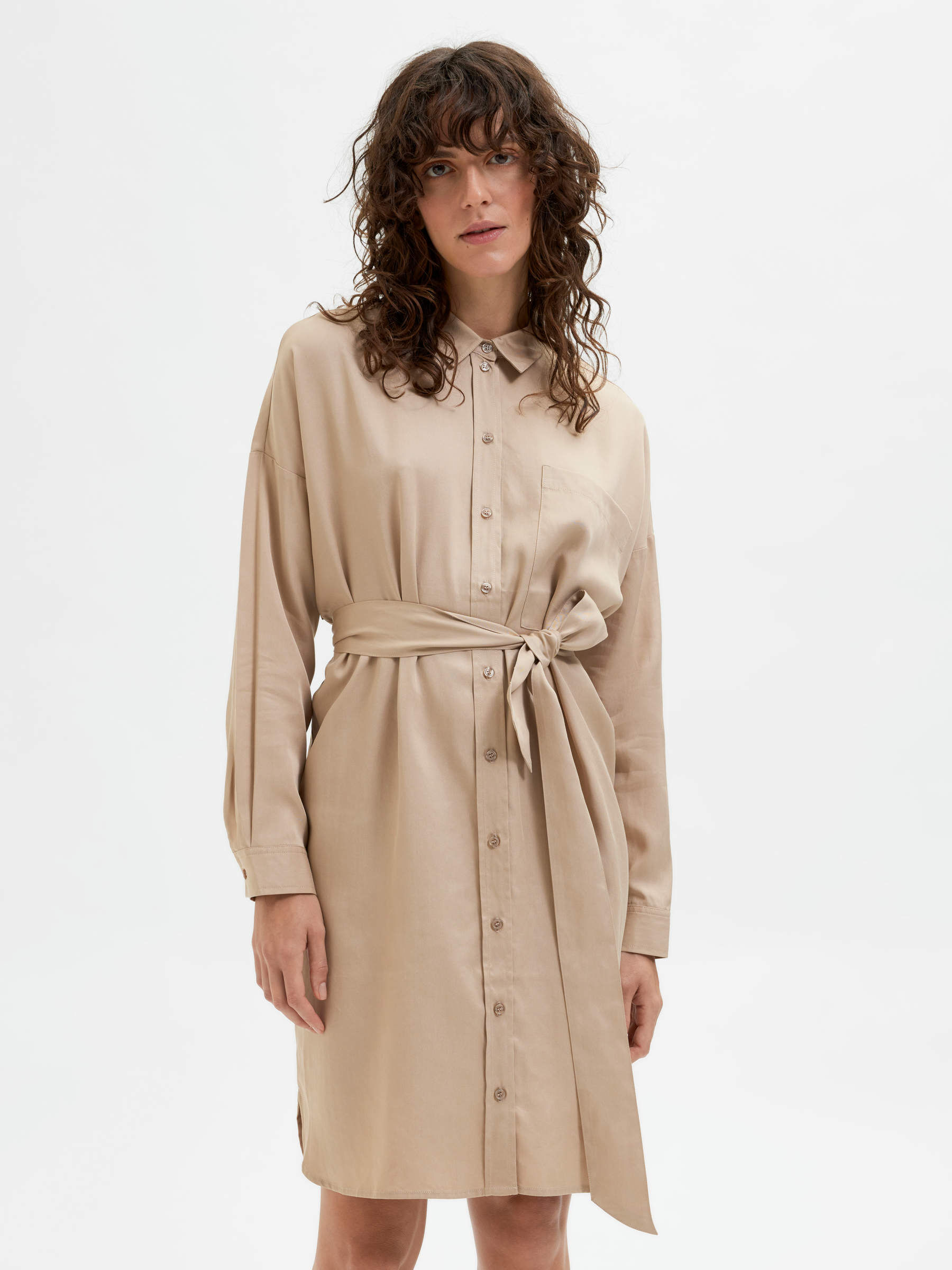 Blousejurk beige on sale