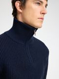 Selected WOLLGEMISCH STRICK HALF-ZIP PULLOVER, Sky Captain, highres - 16094581_SkyCaptain_006.jpg