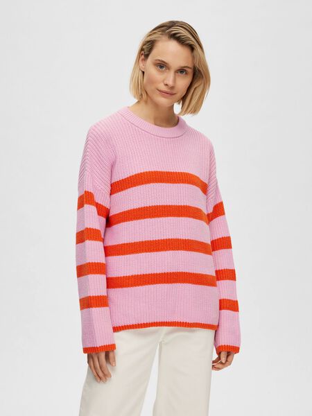 Selected STRIPED KNITTED JUMPER, Sweet Lilac, highres - 16088434_SweetLilac_1008331_003.jpg