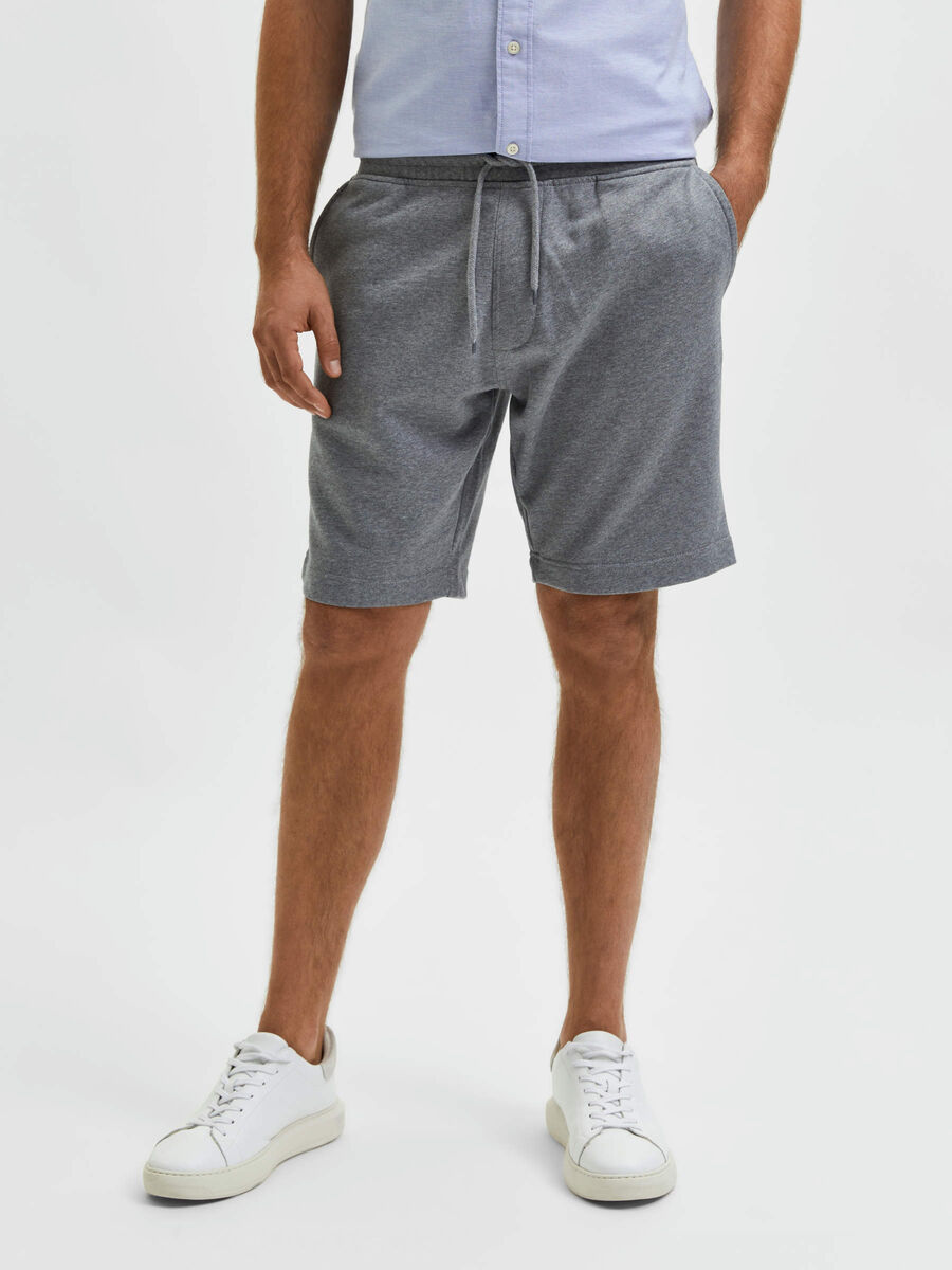 Selected SPORT SHORTS, Medium Grey Melange, highres - 16084203_MediumGreyMelange_003.jpg