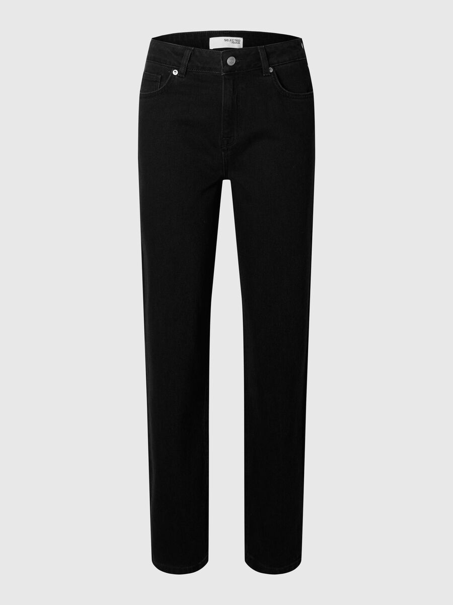 Selected NOIR JEAN DROIT, Black, highres - 16096679_Black_001.jpg