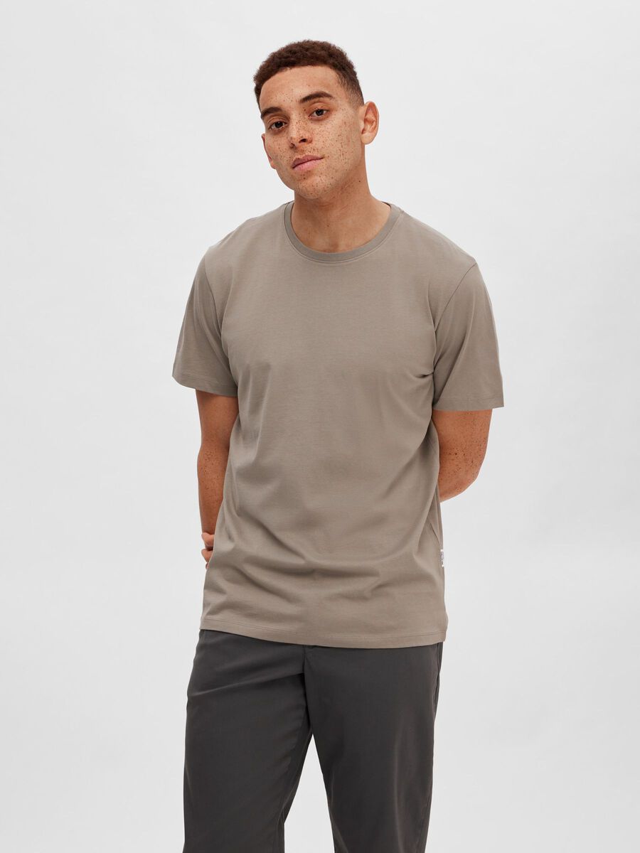 Selected CLASSIQUE T-SHIRT, Pure Cashmere, highres - 16087842_PureCashmere_003.jpg