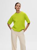 Selected SHORT-SLEEVED KNITTED TOP, Lime Green, highres - 16093048_LimeGreen_1090347_003.jpg