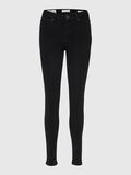 Selected SCHWARZE SKINNY FIT JEANS, Black Denim, highres - 16077555_BlackDenim_001.jpg