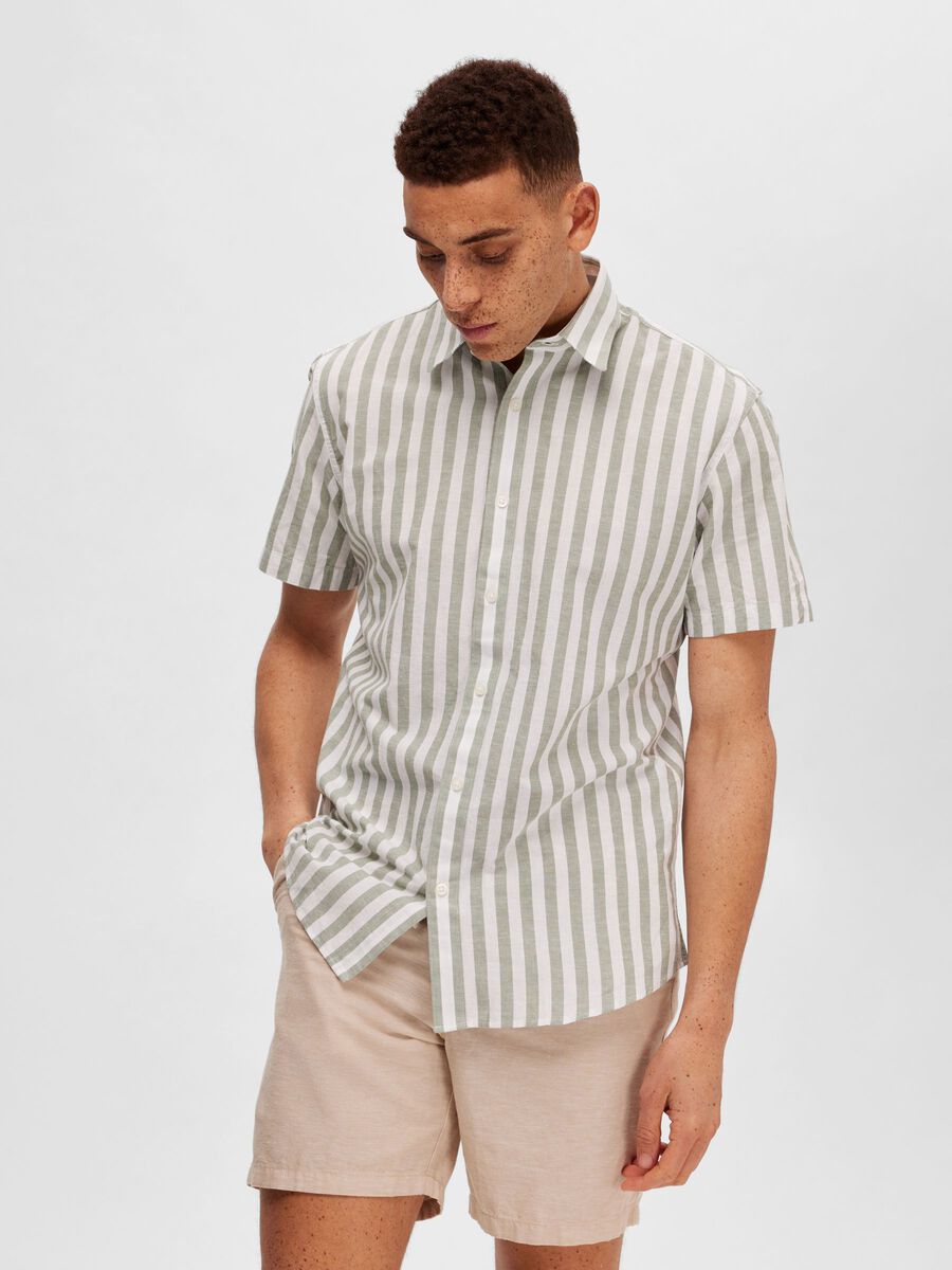 Selected CLASSIC SHORT SLEEVED SHIRT, Desert Sage, highres - 16079057_DesertSage_847436_003.jpg