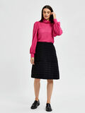 Selected QUILTED KNEE-LENGTH SKIRT, Black, highres - 16082393_Black_005.jpg