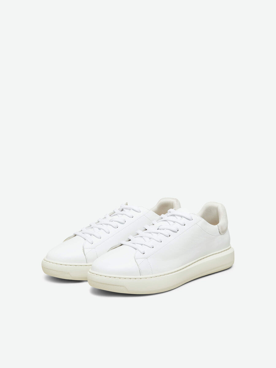 Selected LEDER SNEAKERS, White, highres - 16077849_White_884348_006.jpg