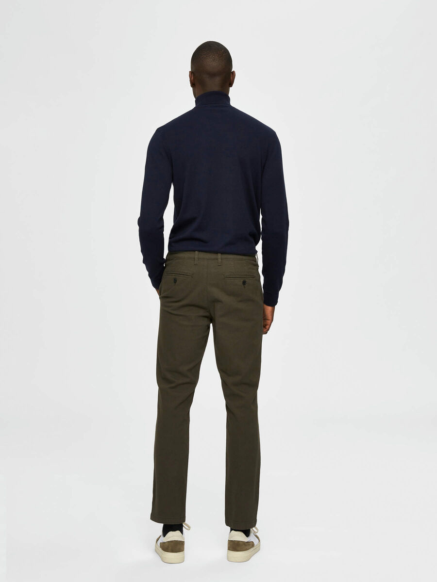 Selected SLIM FIT TROUSERS, Forest Night, highres - 16074963_ForestNight_003.jpg